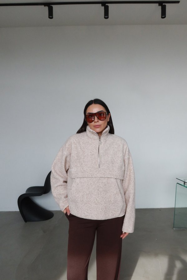 Torba Cepli Fermuarlı Sweat