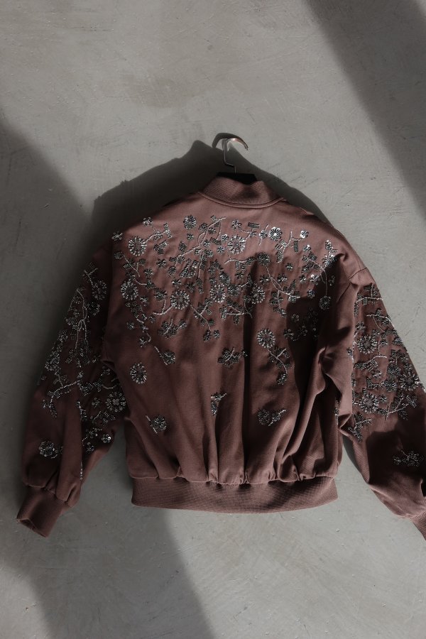 Taş İşlemeli Bomber Ceket