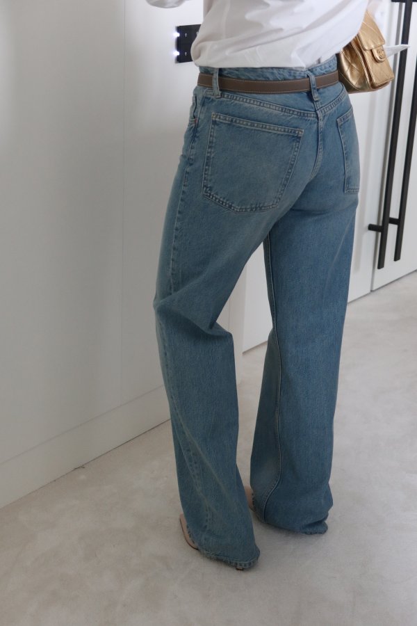 Basic Taşlamalı Straight Fit Jean