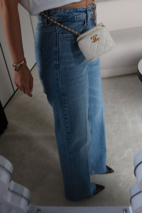 Taşlamalı Paçası Kesik Jean