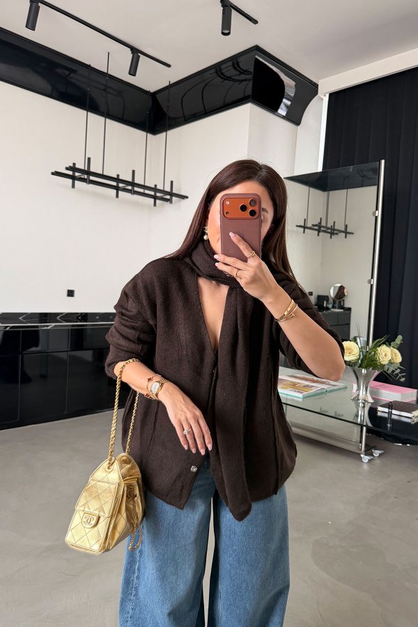 Kendinden Şallı Hırka