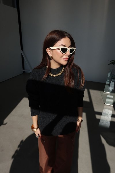 Oversize Basic Yün Kazak