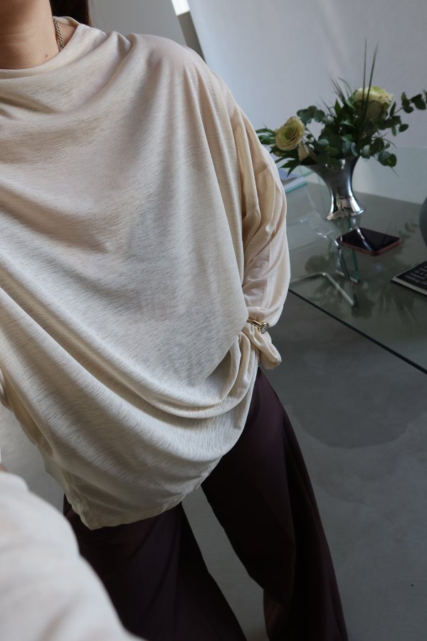 Kayık Yaka Transparan Bluz