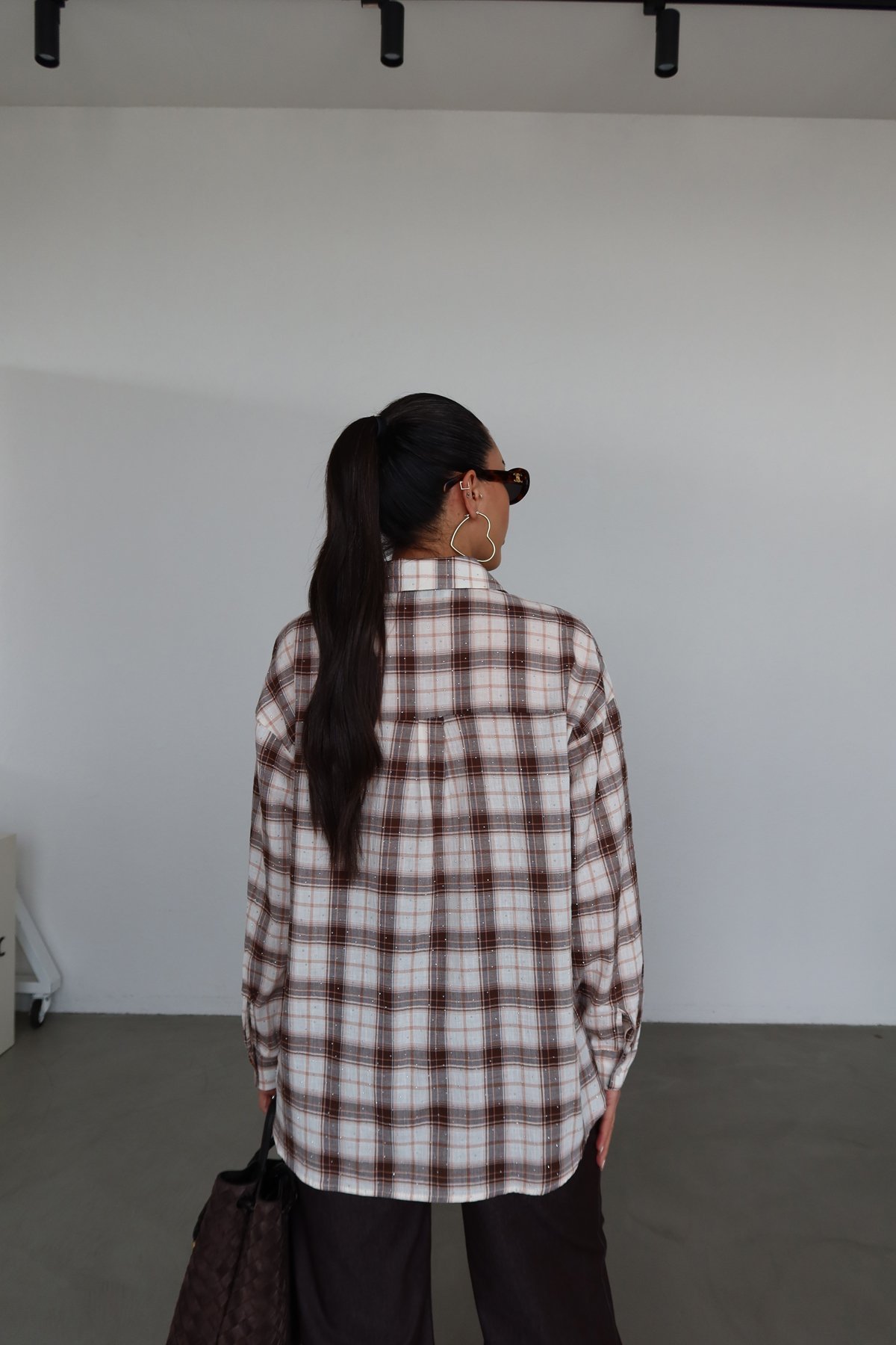 Taş Baskılı Ekoseli Gömlek