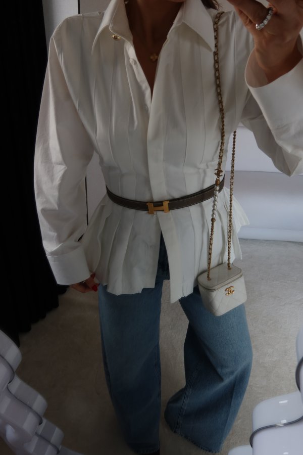 Pileli Tasarım Gömlek