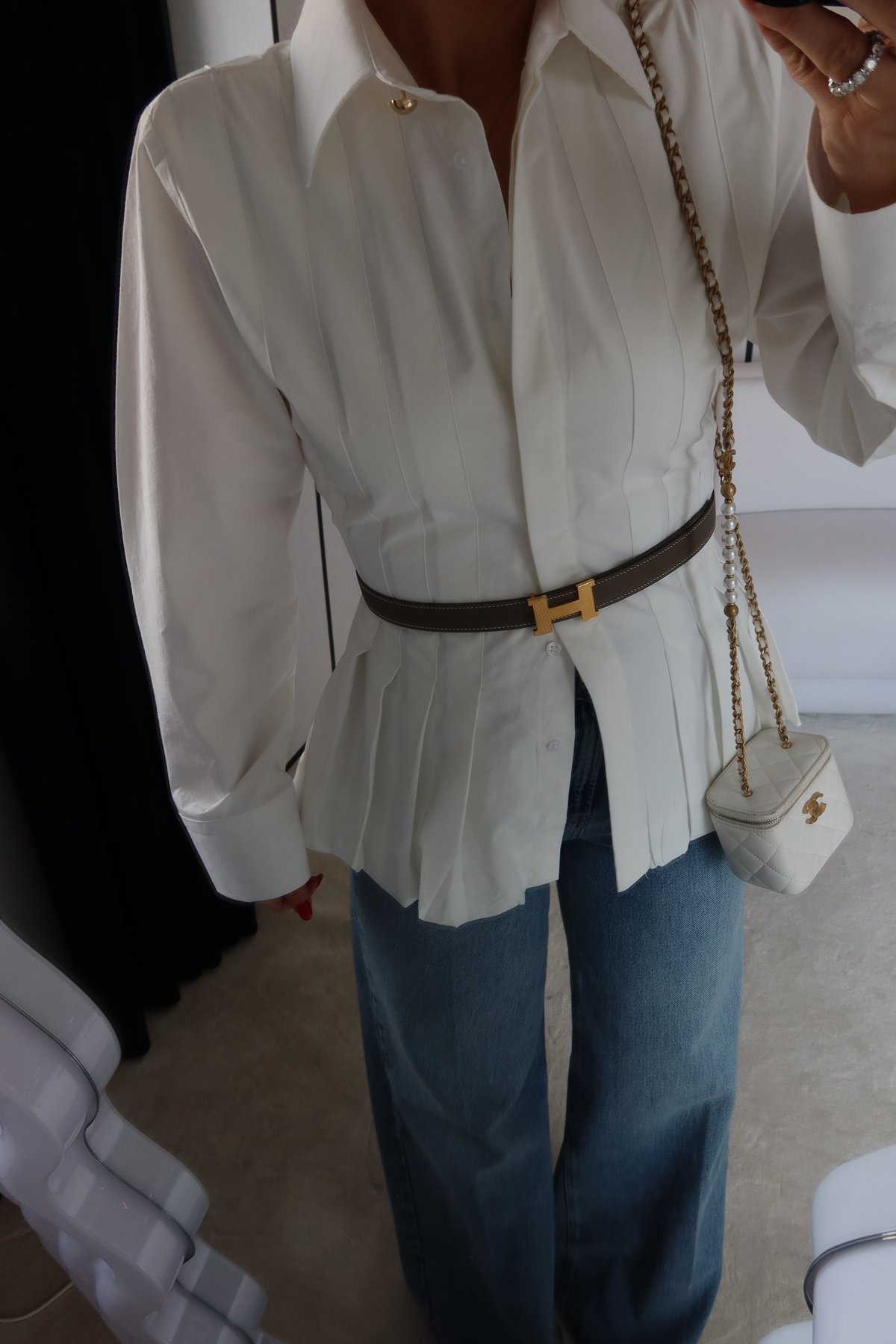 Pileli Tasarım Gömlek