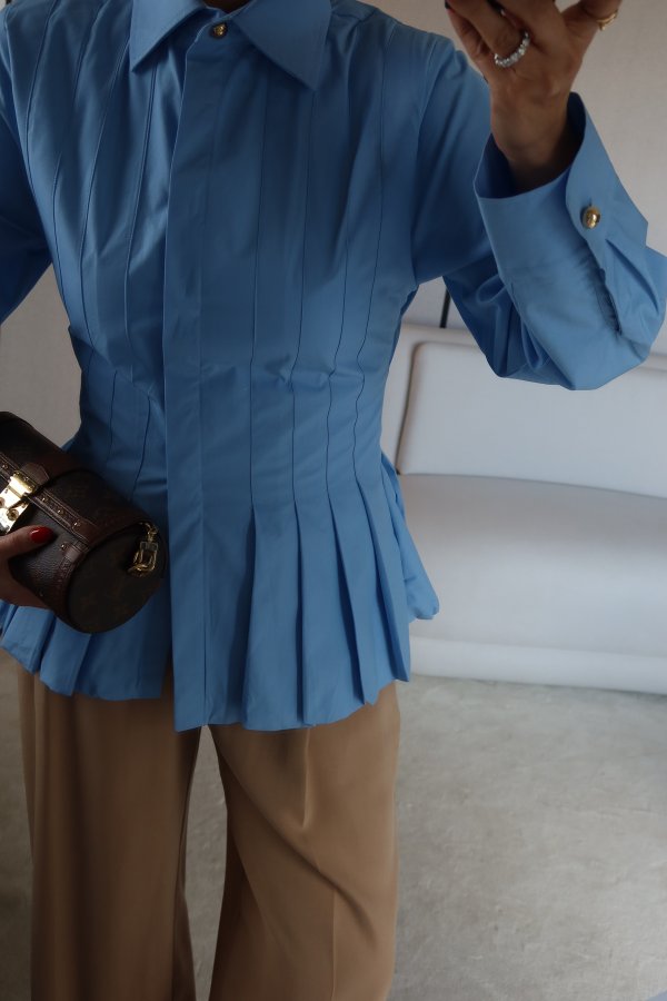 Pileli Tasarım Gömlek