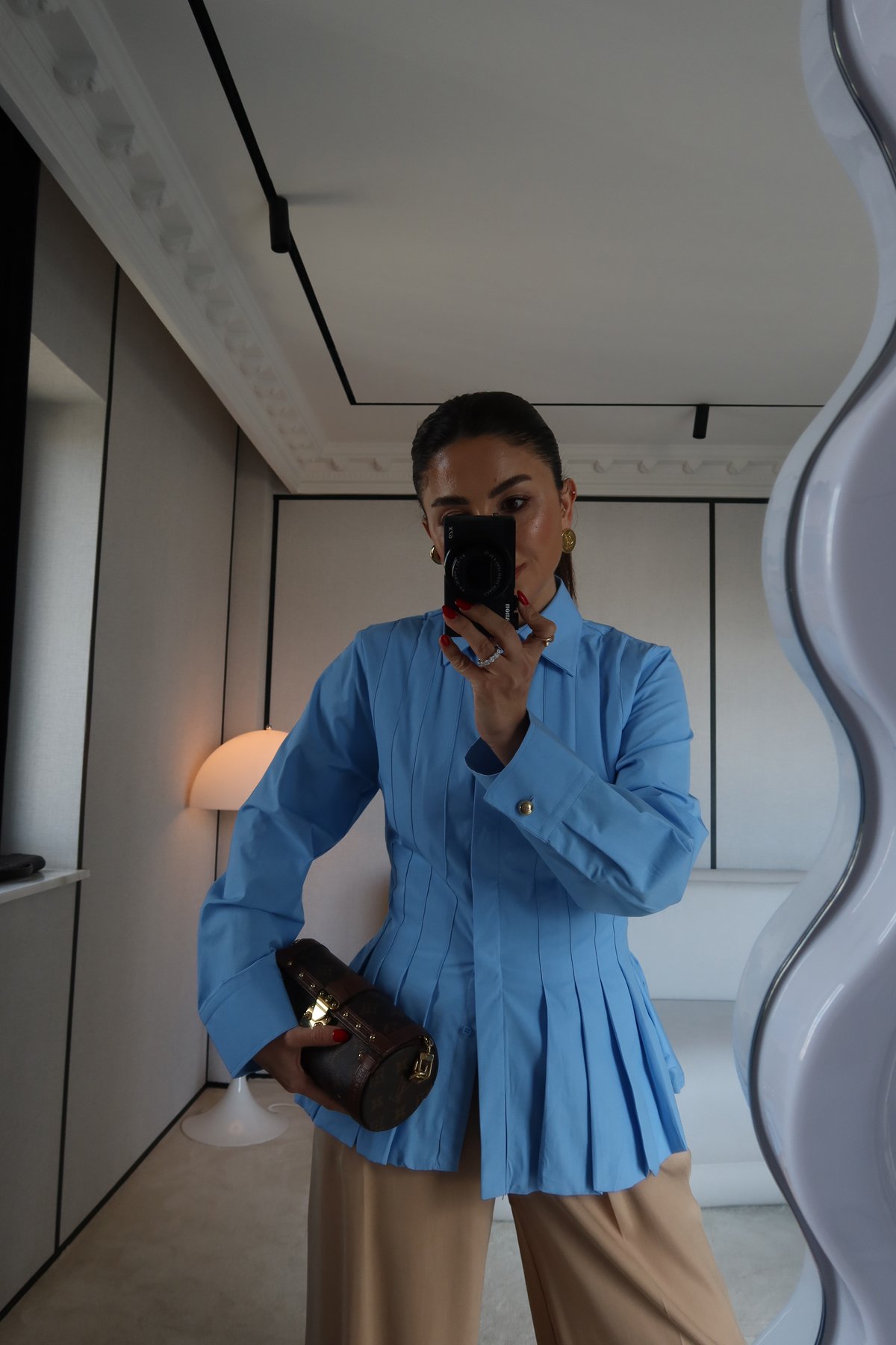 Pileli Tasarım Gömlek