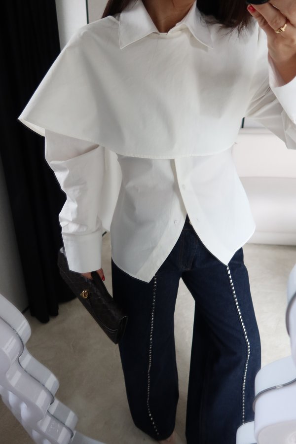 Kendinden Şallı Tasarım Gömlek