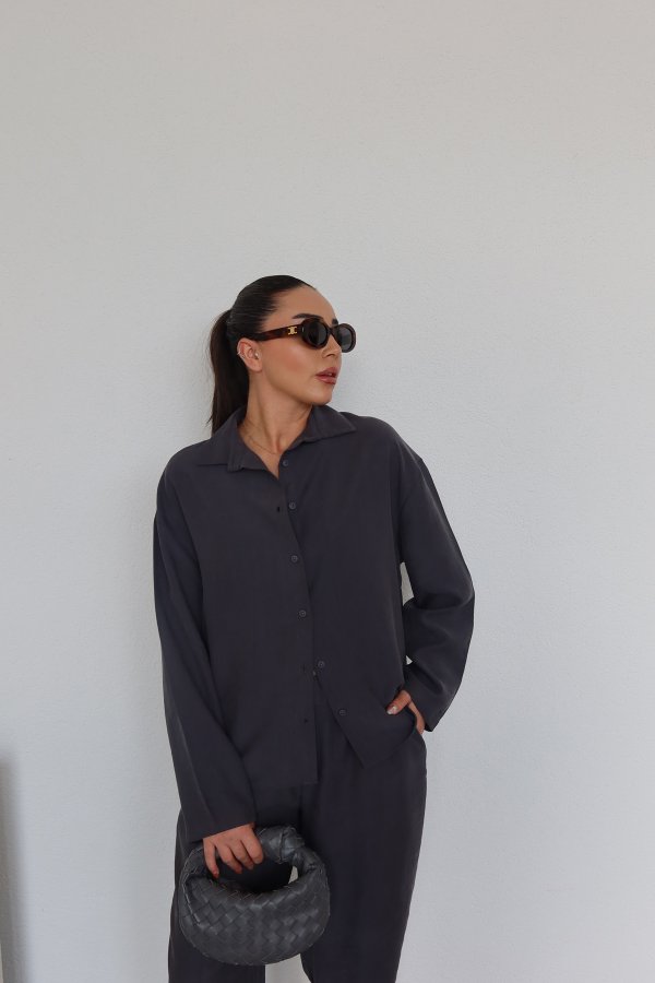 Yumuşak Dokulu Gömlek Şalvar Pantolon Takım