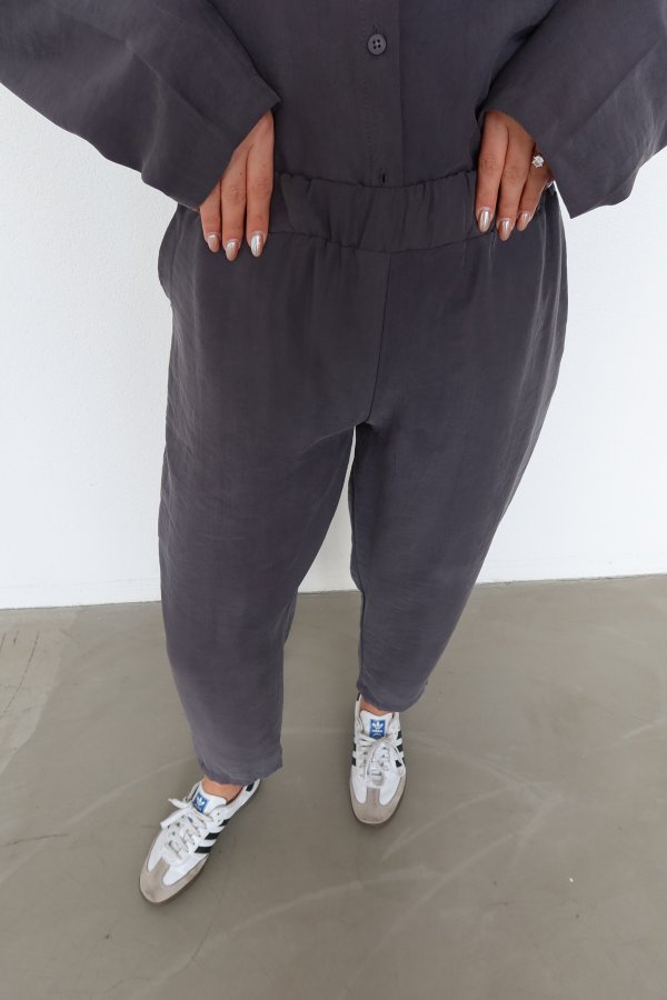 Yumuşak Dokulu Gömlek Şalvar Pantolon Takım