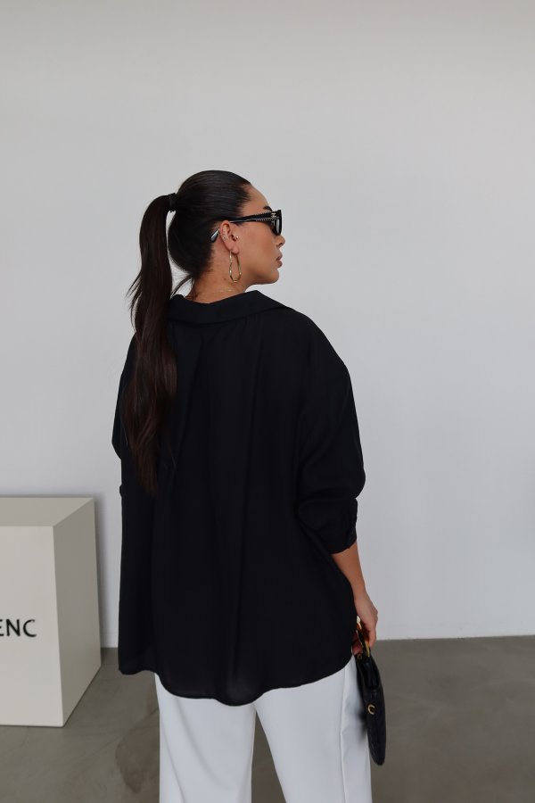 Düşük Omuz Tek Cepli Gömlek