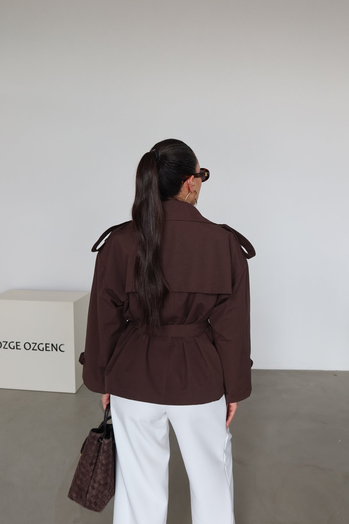 Kuşaklı Kruvaze Trençkot