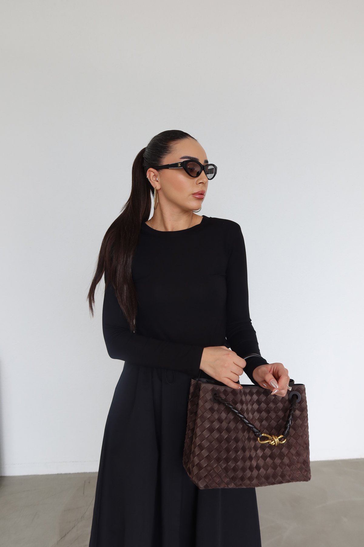 Vatkalı Altı Poplin Belden Büzmeli Elbise