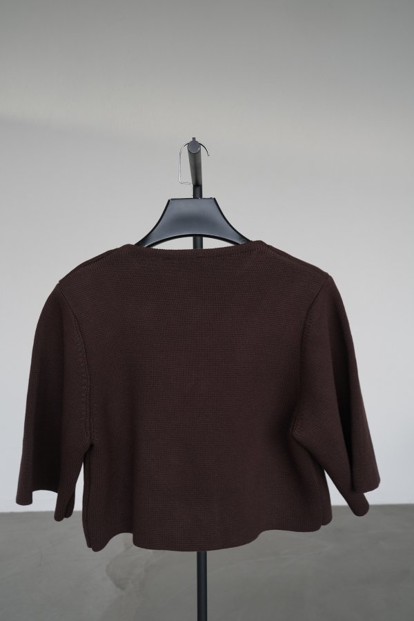 Kısa Kollu Büyük Düğmeli Çelik Hırka