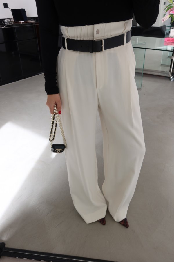 Yüksek Bel Kemerli Pantolon