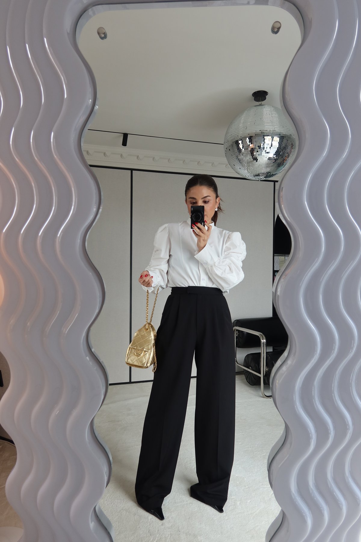 Çift Pileli Palazzo Pantolon