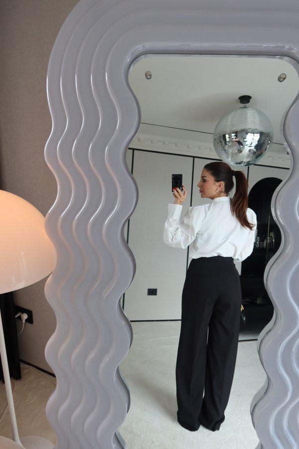 Çift Pileli Palazzo Pantolon