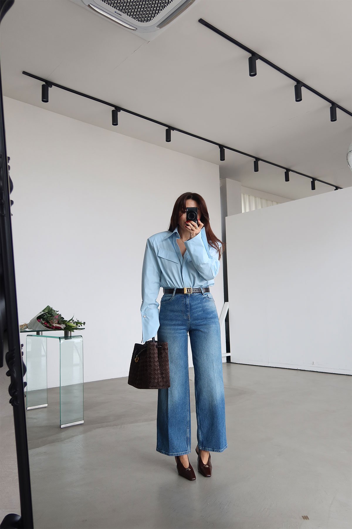 Taşlamalı Yüksek Bel jean