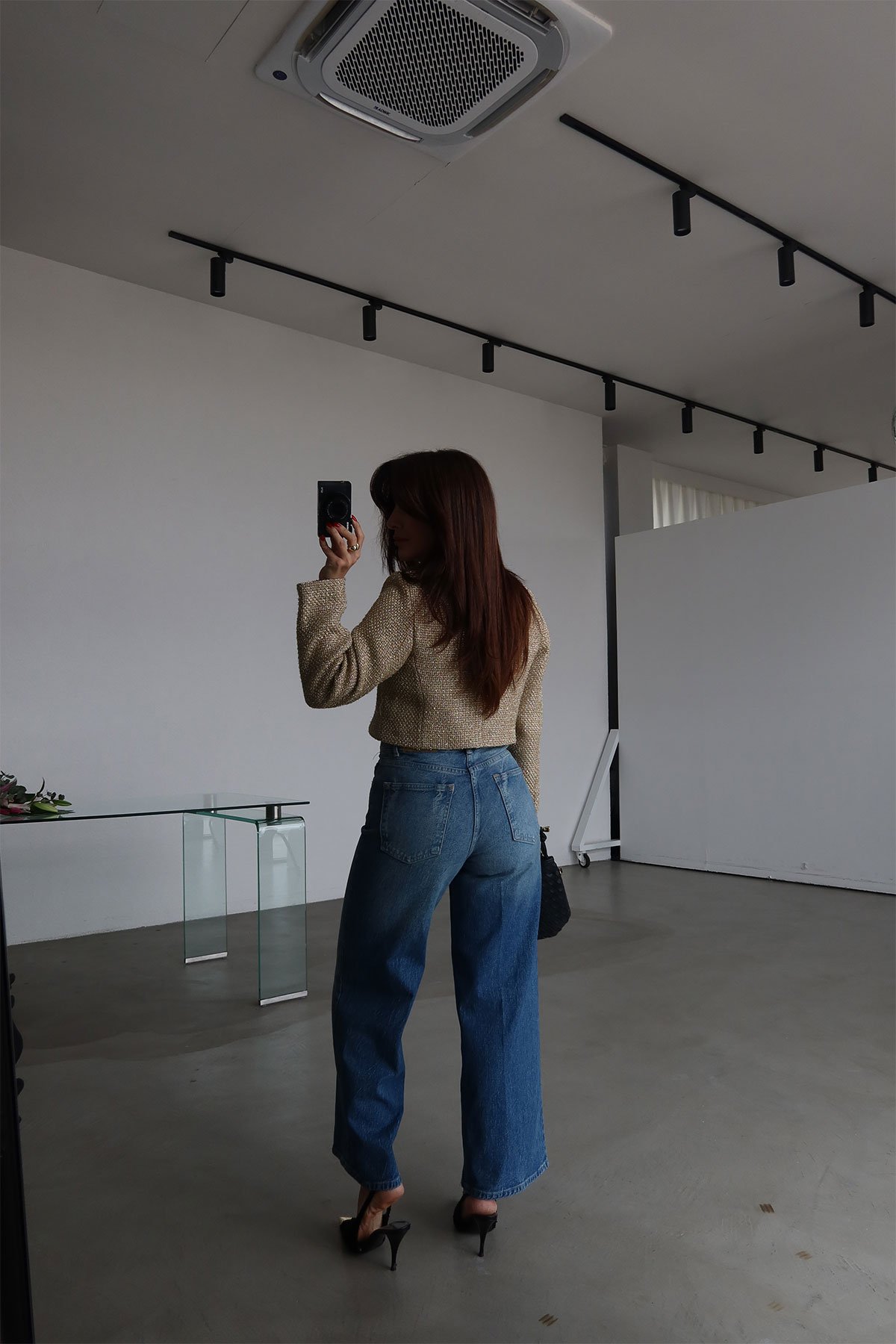 Taşlamalı Yüksek Bel jean