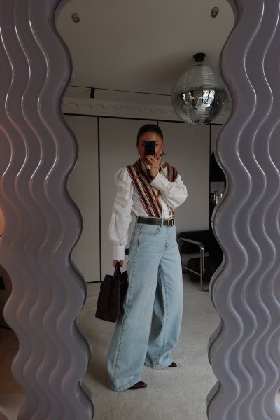 Yüksek Bel Yıkamalı Jean