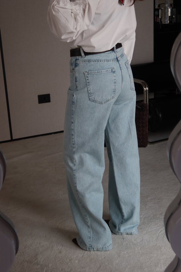 Yüksek Bel Yıkamalı Jean