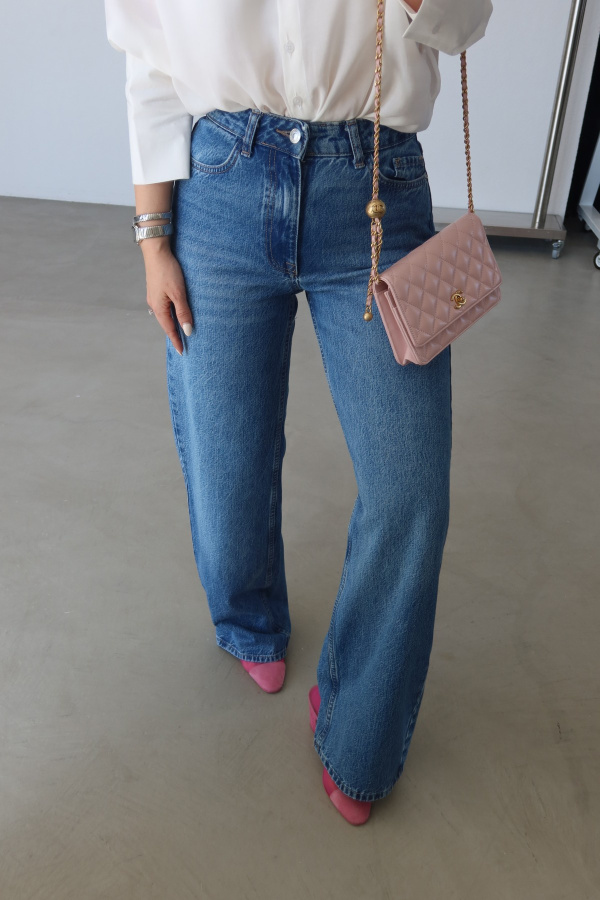 Taşlamalı Straight Fit Jean