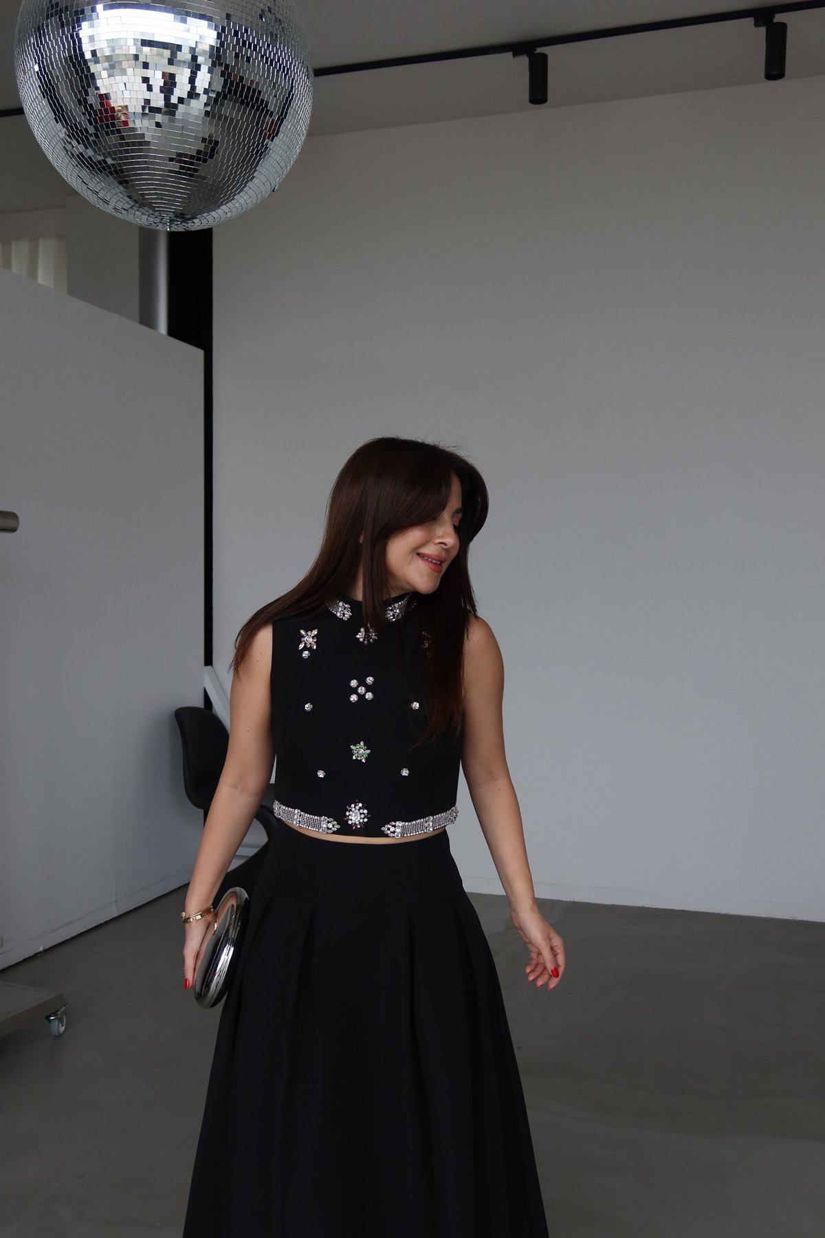 Taş İşlemeli Tasarım Bluz