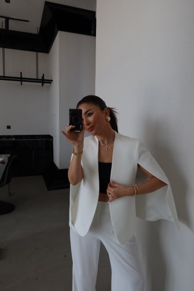 Premium Tasarım Pelerin Ceket