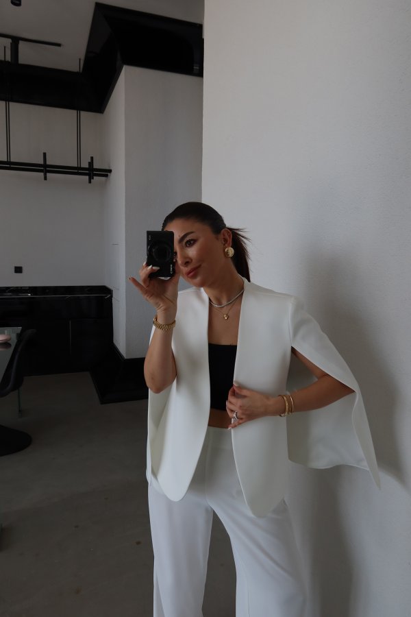 Premium Tasarım Pelerin Ceket