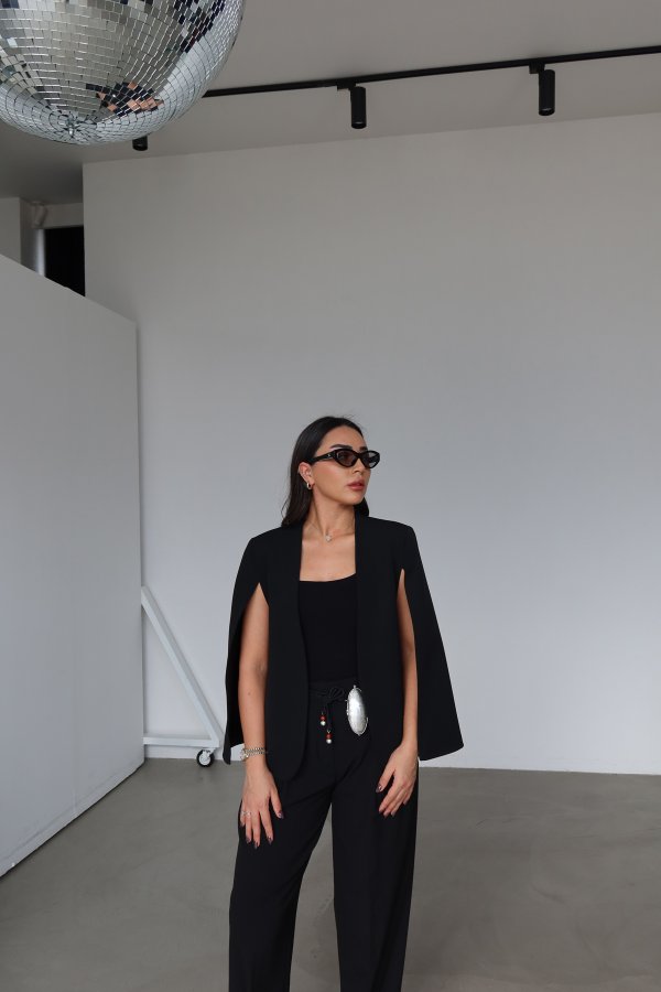 Premium Tasarım Pelerin Ceket