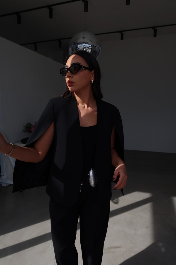 Premium Tasarım Pelerin Ceket