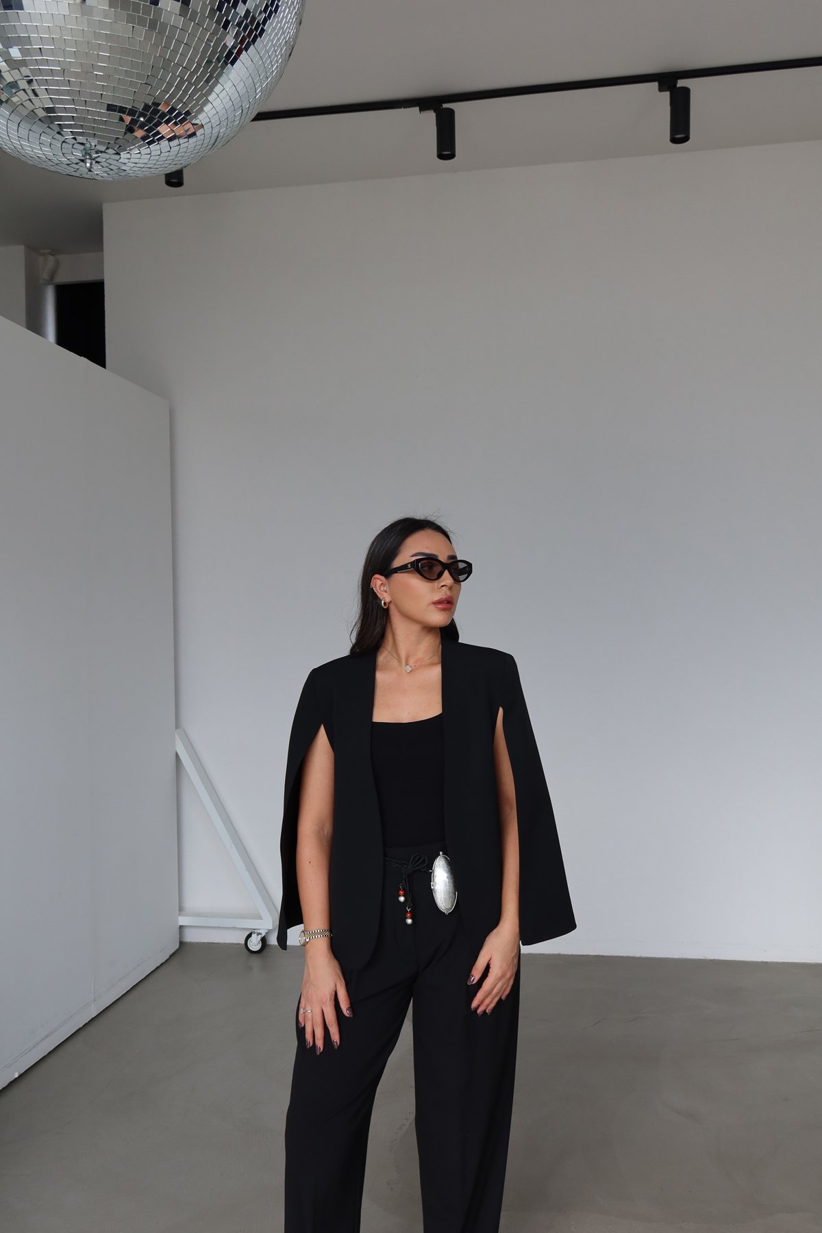 Premium Tasarım Pelerin Ceket