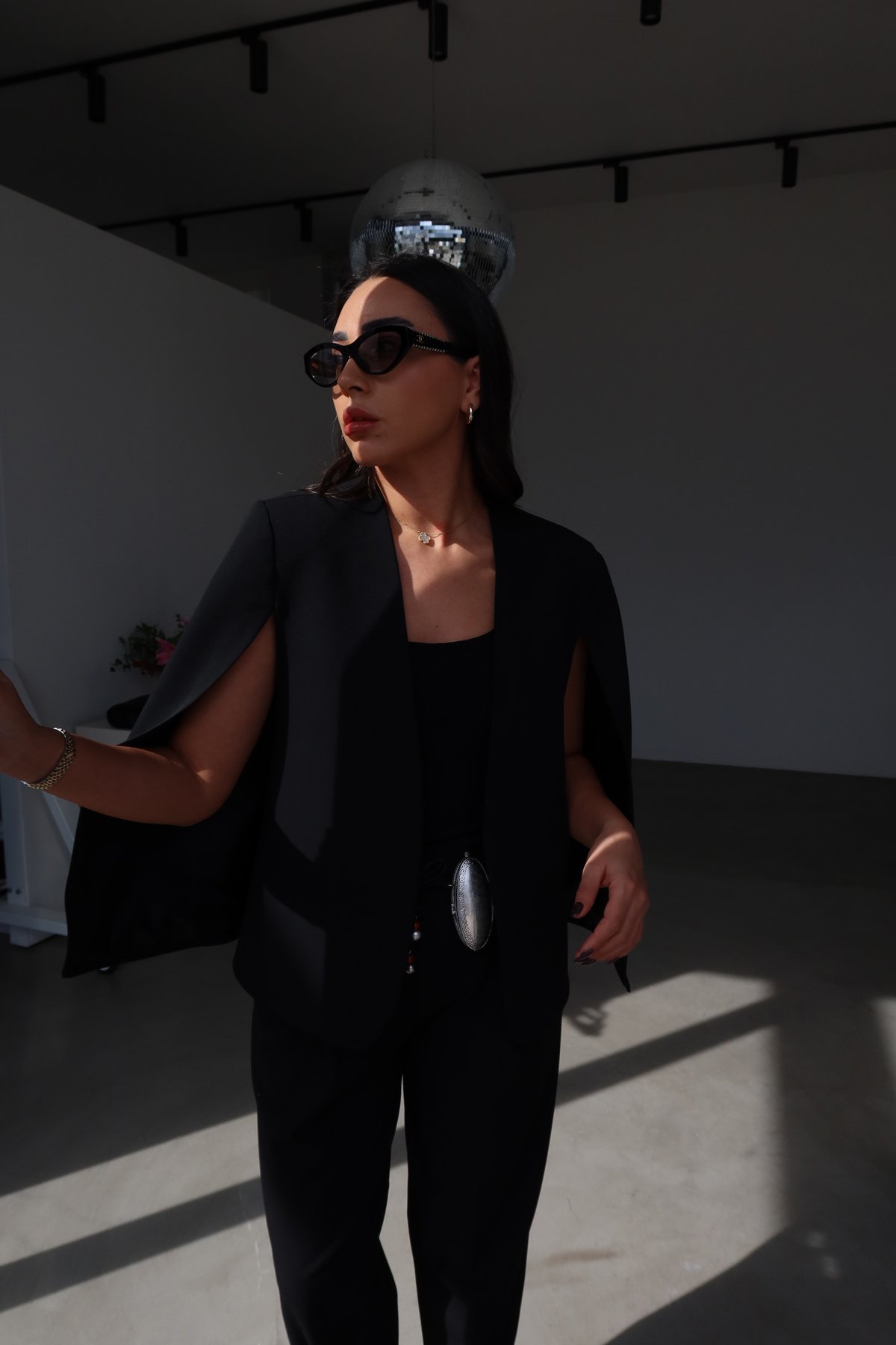 Premium Tasarım Pelerin Ceket