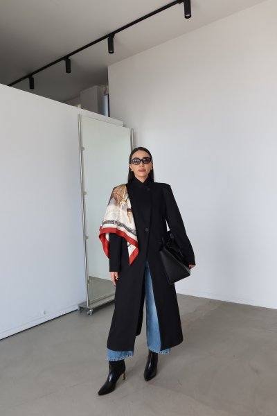 Hakim Yaka Uzun Trençkot