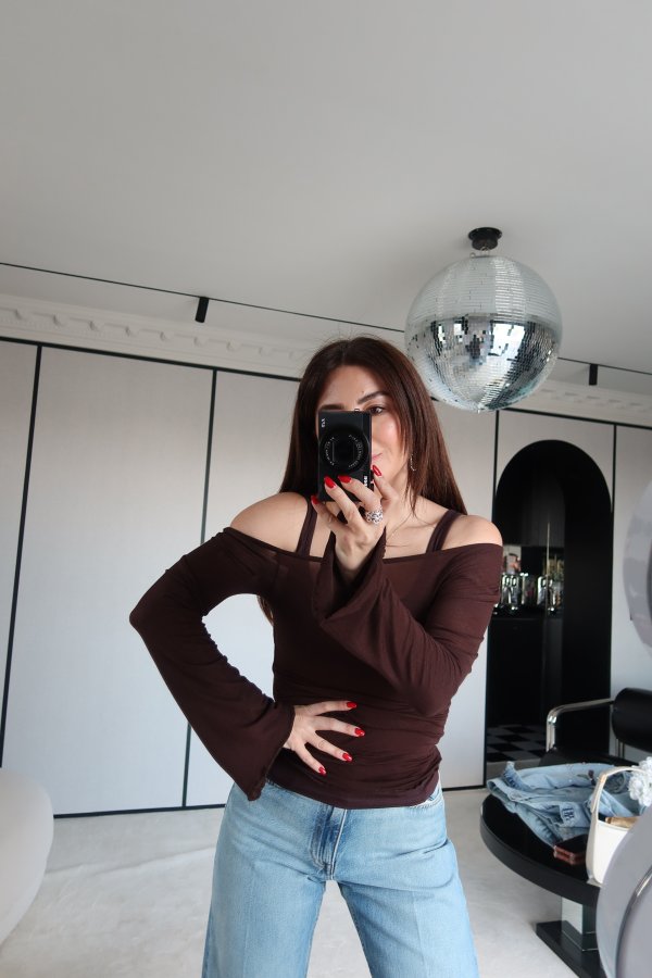 Yumuşak Dokulu Bluz Atlet İkili Takım