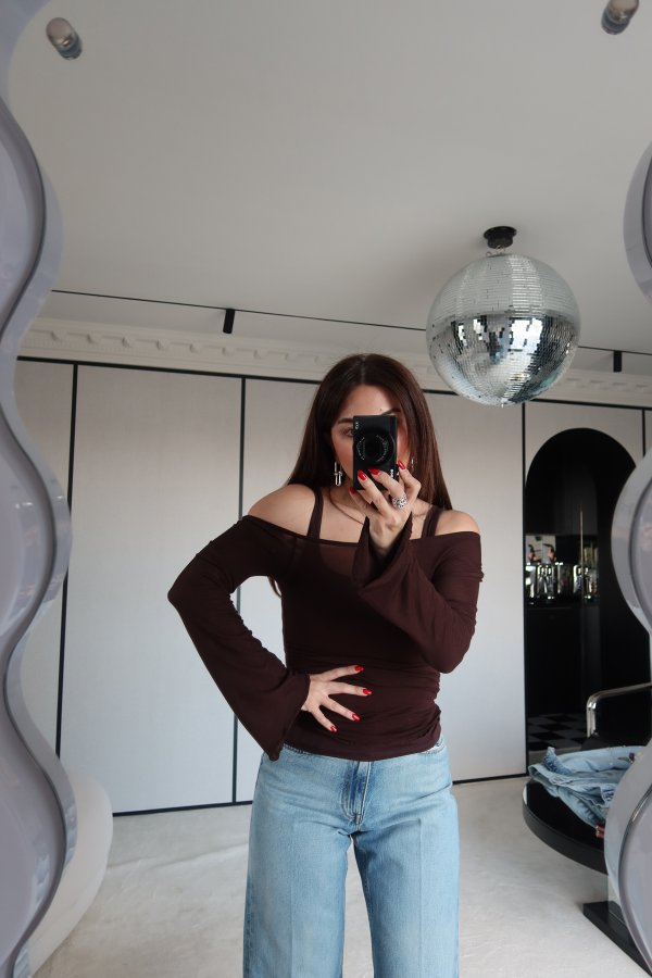 Yumuşak Dokulu Bluz Atlet İkili Takım