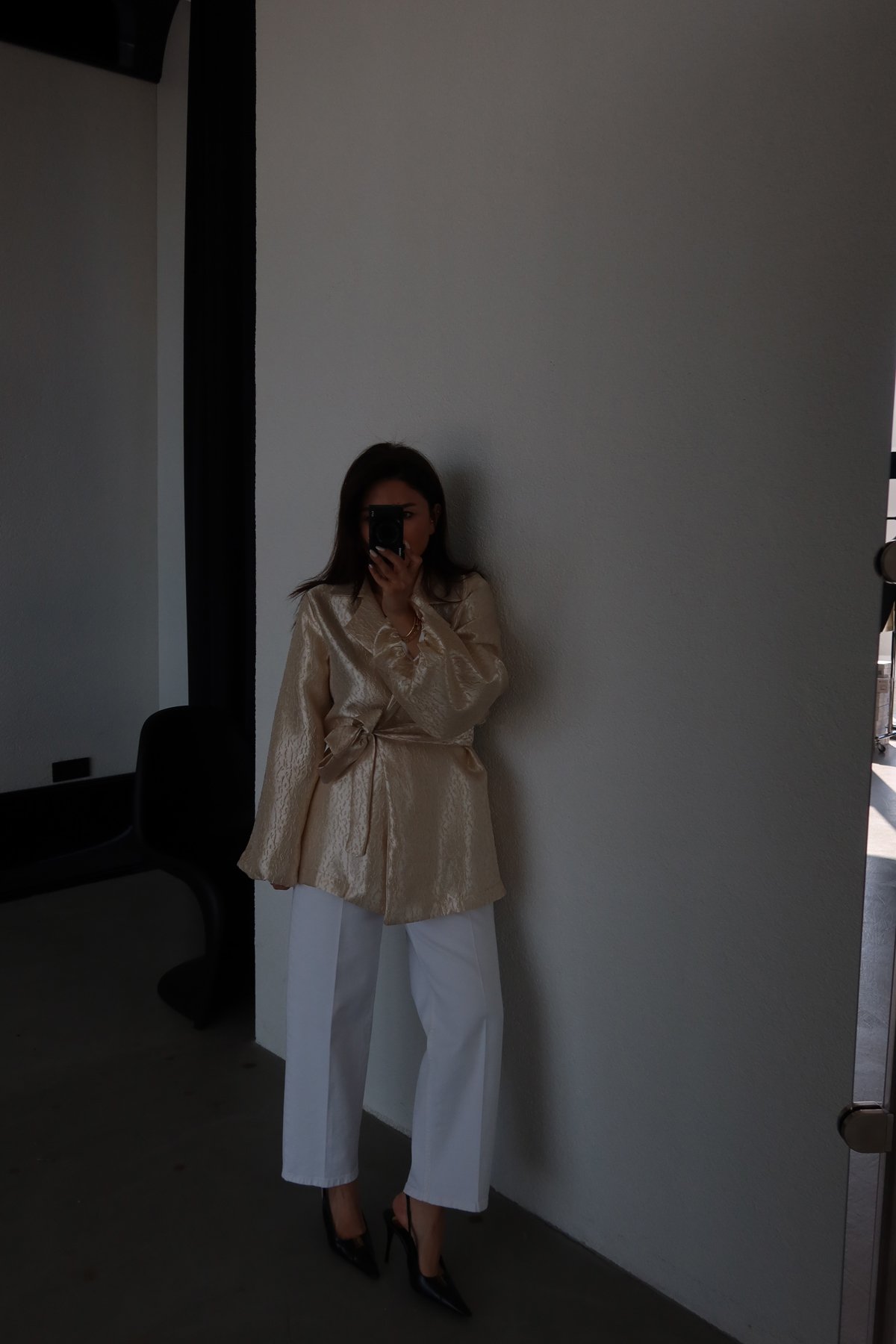 Jakarlı Balon Kol Ceket