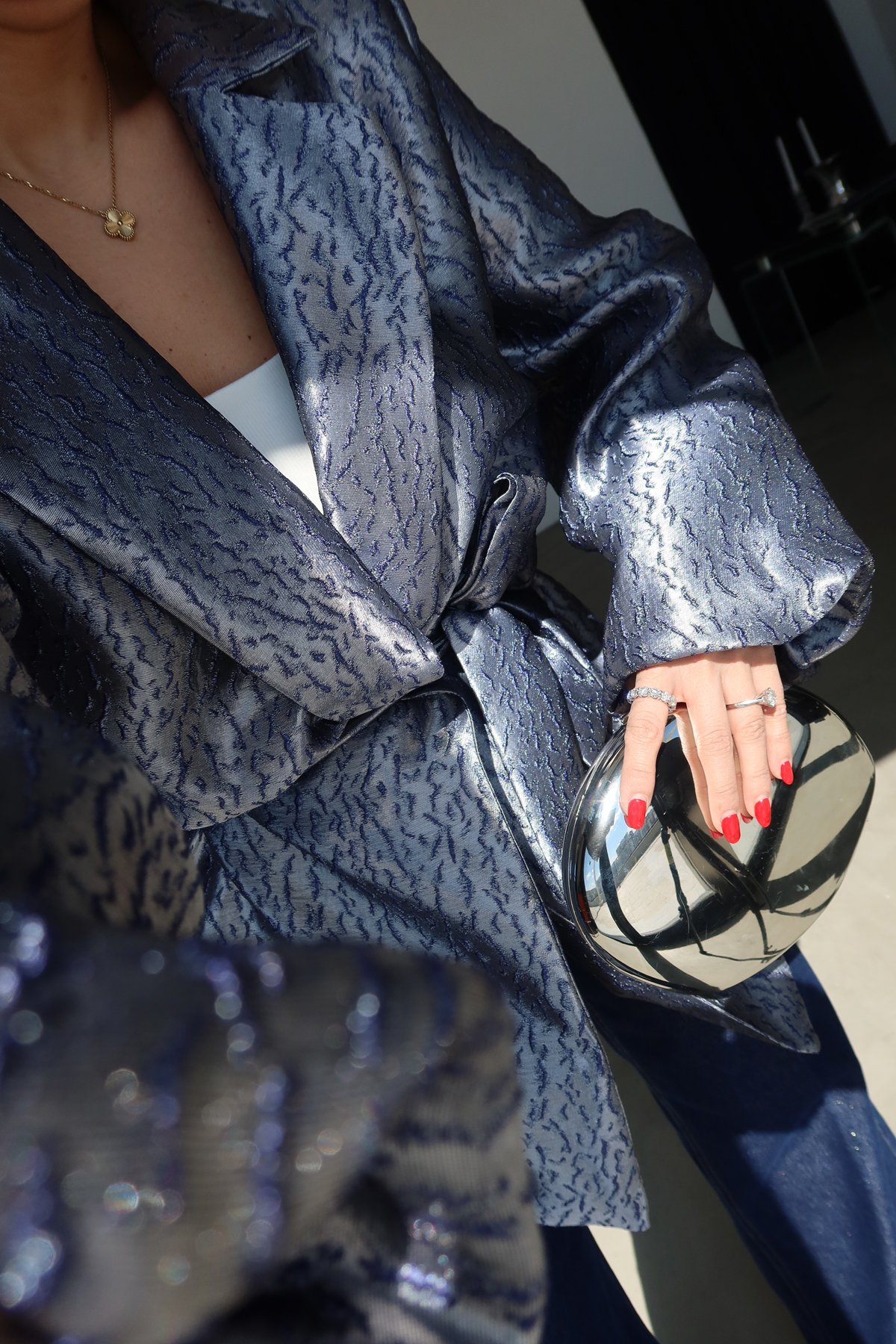 Jakarlı Balon Kol Ceket