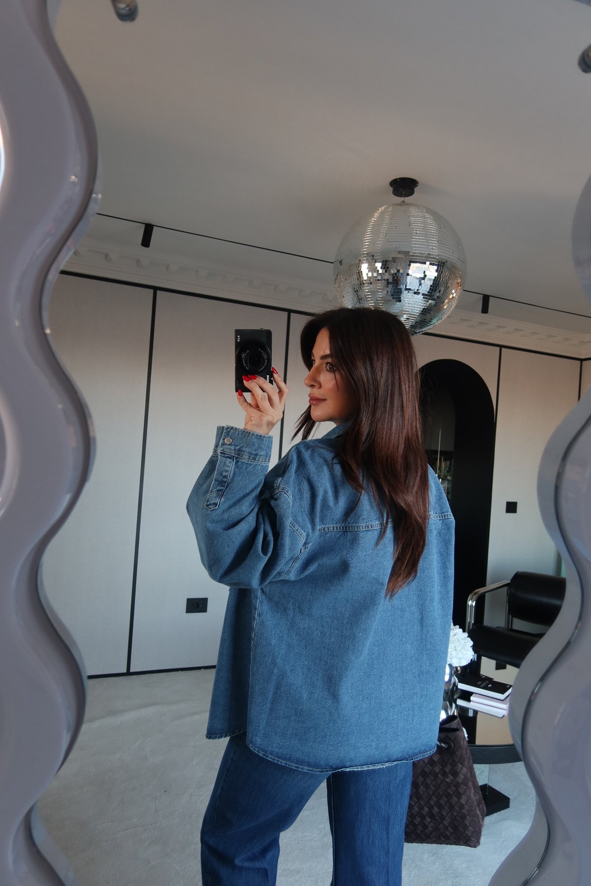 Büyük Cepli Oversize Gömlek