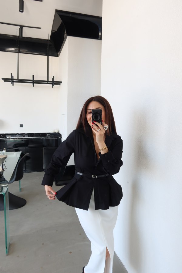 Pileli Slim Fit Gömlek