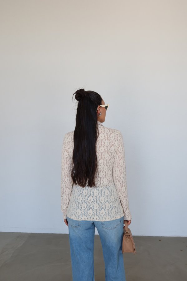 Saten Garnili Dantel Gömlek