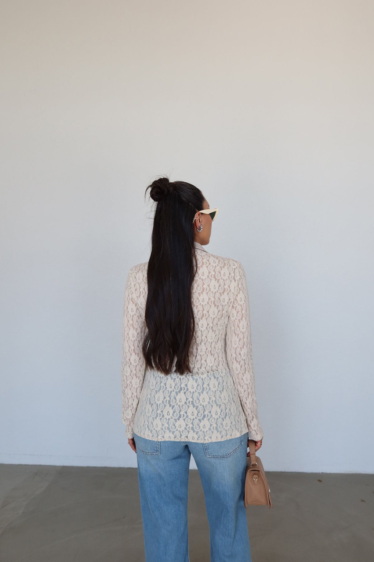 Saten Garnili Dantel Gömlek