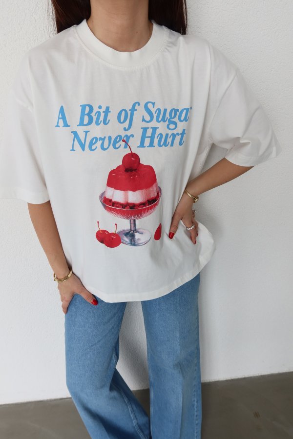 Yazı Ve Meyve Baskılı Tişört