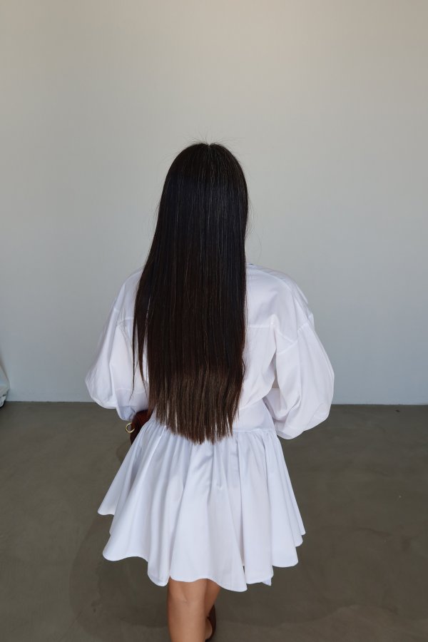 Belden Bağlamalı Tasarım Mini Elbise