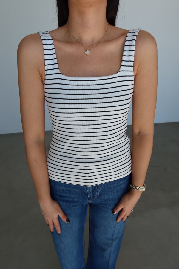 Çizgili Kalın Askılı Atlet