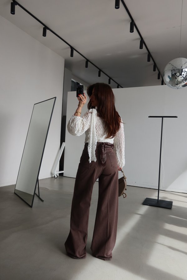 Yüksek Bel Yumuşak Dokulu jean