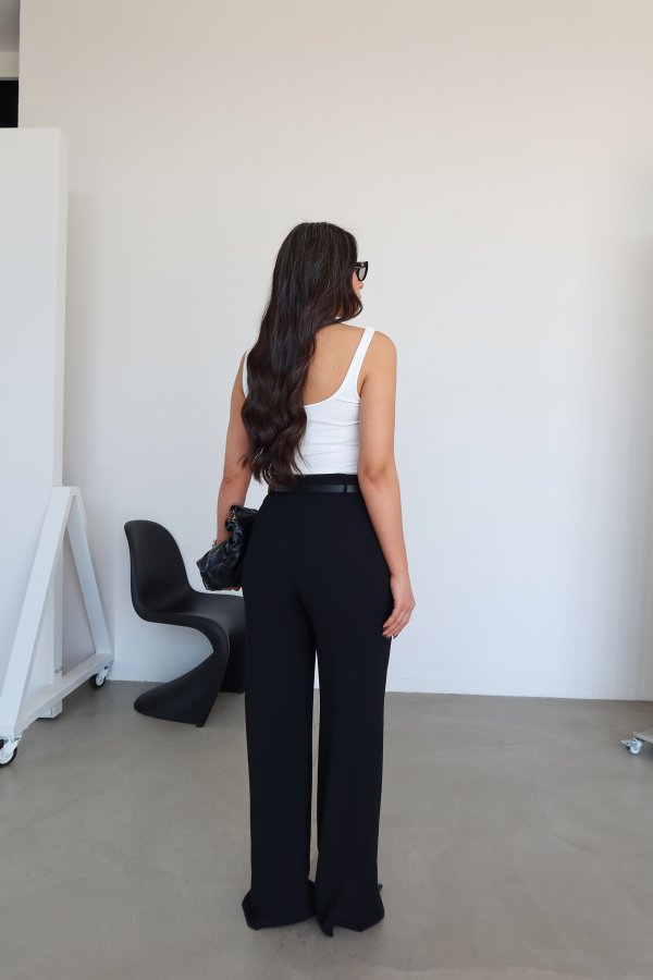 Yüksek Bel Bol Paça Pantolon