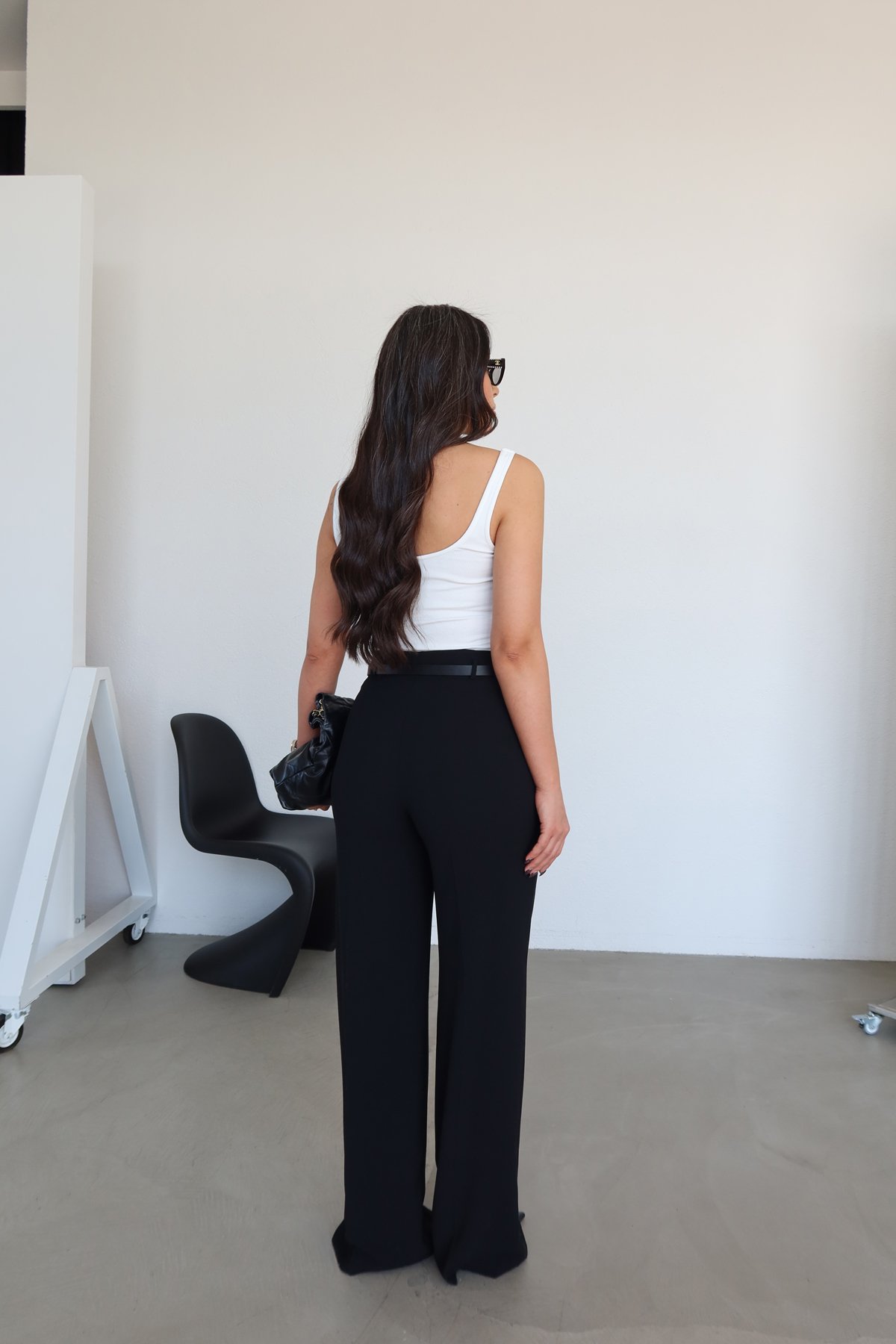 Yüksek Bel Bol Paça Pantolon