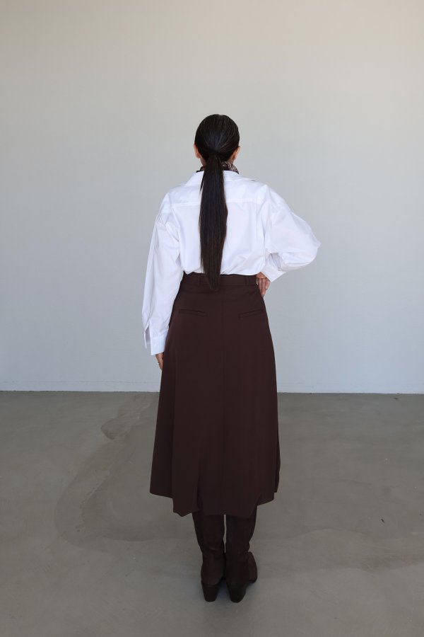 Kemerli Balon Midi Etek